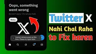 Can’t Retrieve Posts at This Time | Oops! Something Went Wrong | X (Twitter) Error Fix