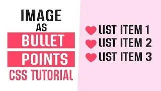 Using Image as Bullet Points With CSS | CSS Tricks and Tips | CSS Tutorials  2019