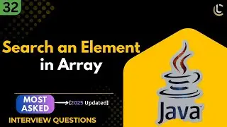Linear Search in Java | Search an Element in Array|Java Coding for Beginners | Java coding Interview