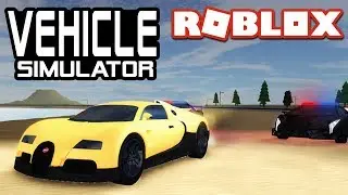 POLICE PURSUIT in Vehicle Simulator! | Roblox