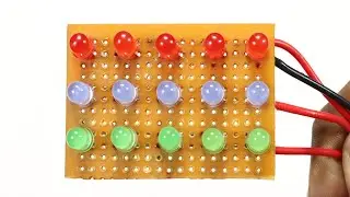 How to Make a 3 Channel LED Chaser Circuit without using IC | DIY Diwali Deocration Lights Ideas