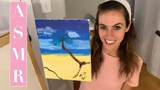 [ASMR] Painting A Peaceful Beach Scene