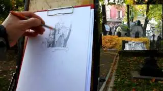 Обучение рисунку. Введение. 28 серия: пленэр, объект в среде