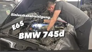 BMW E65 745d Einlasskanalreinigung Verkokung nach 2oo.ooo km | KENO