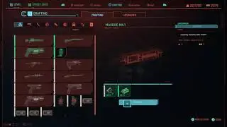 Cyberpunk 2077 - Crafting and Upgrading Weapons