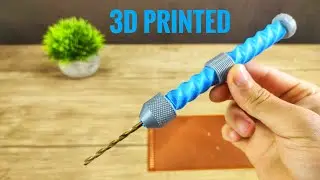 3D Printed Mini Drill - 3D Printing Timelapse