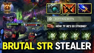 ULTRA TANKY OFFLANE Undying Aghs Scepter Item Build Brutal Strength Steal 7.37c DotA 2