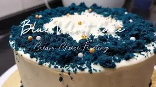Blue Velvet Cake Recipe w/ Cream Cheese Frosting