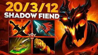 PHYSICAL CARRY SF DESTROYED THE MAP🔥 ❘ Shadow Fiend 7.39b