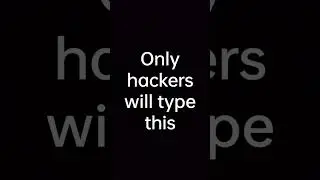 only hackers would type this😈