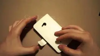 Белый чехол книжка для Nokia Lumia 720