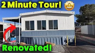 2 Minute Renovated Mobile Home Tour! | Holiday Homes 131