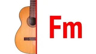 Как играть аккорд Fm на гитаре? Фа минор