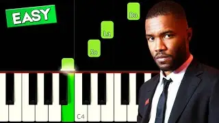 Self Control - Frank Ocean [Easy Piano Tutorial] | SHEET MUSIC + MIDI 🔥