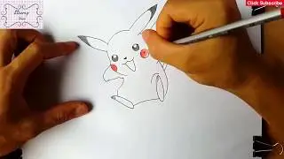how to create pikachu 3d sketch ☑️