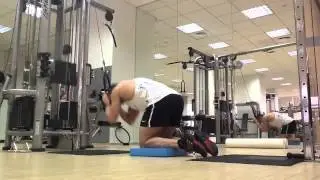 Скручивания на блоке 