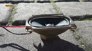 Blown out TV speaker