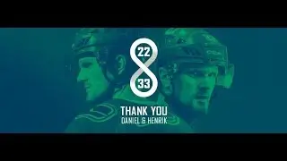 Henrik and Daniel Sedin Career Tribute - My Favorite Players - Thank you so much!