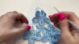 Как соединить цветочные мотивы крючком между собой?!