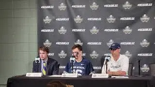 Penn State Lacrosse Press conference after OT loss to Duke in 2023 Final Four