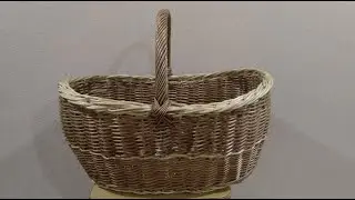 Корзина для сбора грибов. Часть 1. Овальное дно.