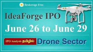 IdeaForge IPO June 26 to June 29 Drone Sector IPO Analysis தமிழில் | June -2023