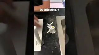 White stuff is overflowing out of test tube