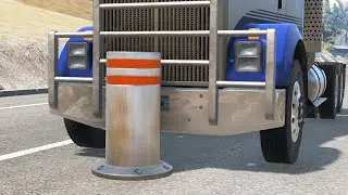 Cars vs Bollards #6 – BeamNG.Drive