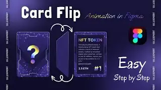 Card Flip Animation in Figma | NFT Token | UI design animation 💜👌