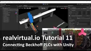 realvirtual.io Tutorial 11 - Virtual Commissioning with Unity, TwinCAT and Beckhoff PLCs