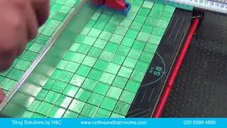 The simple and easy way to dry cut mosaic tiles using a manual tile cutter