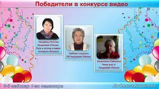 Часть 5. Победители в конкурсах видео и дизайна блогов и в Бизнес-игре 51 набора. (МК 05.05.2024)