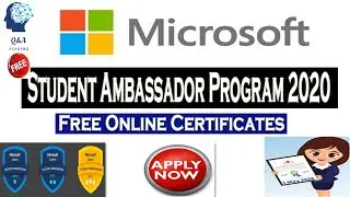 Microsoft Student Ambassador Program 2020 | Get Free Certificates From Microsoft | Enroll Now