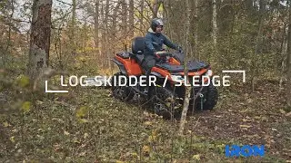 LOG SKIDDER / SLEDGE (ATV / UTV attachment) IRON BALTIC