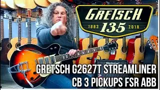Обзор полуакустической электрогитары GRETSCH G2627T STREAMLINER CB 3 PICKUPS FSR ABB