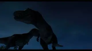 Trex Hunts down a Edmontosaurus - Jurassic world evolution | prehistoric life |