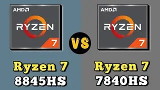 Ryzen-7 8845HS vs Ryzen-7 7840HS Processor 🔥 || Two Identical Processors