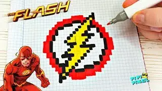 PIXEL ART | How to Draw Flash LOGO