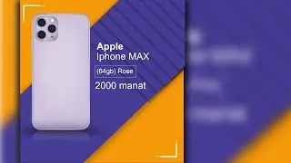 Adobe photoshop 2020 kursu Iphone üçün reklam postu