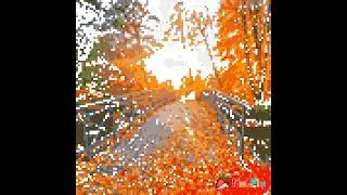 Autumn Bridge Pixel Art