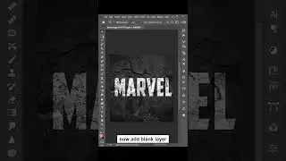 Marvel | Custom text in Photoshop | #photoshoptutorial | #shrots