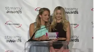 Chelsea Briggs & Chloe Lukasiak Announce Science or Education - Streamy Awards 2016