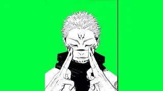 jujutsu kaisen manga green screen clips for edit 