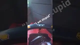 I AM STUPID! #f1 #leclerc #ferrari #baku #crash #charles