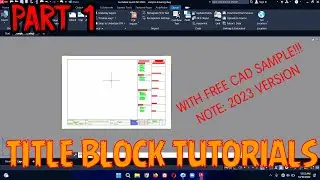 How to create your Title Block in Autocad 2023
