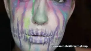 1 minute Watercolor Sugar Skull
