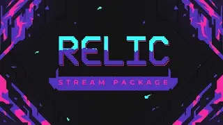 Relic Twitch Overlay : Retro Pixel Stream Package