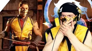 MORTAL KOMBAT 1 GAMEPLAY TRAILER Scorpion REACTION! | MK1 PARODY!