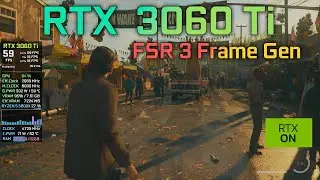 FSR 3 Frame Gen Mod RTX 3060 TI - Alan Wake 2 with Path Tracing