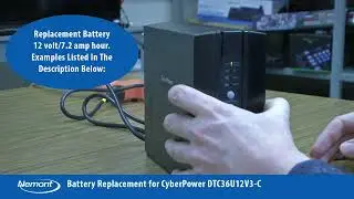 How to change the backup battery on a CyberPower power supply.  Model number:  DTC36U12V3-C